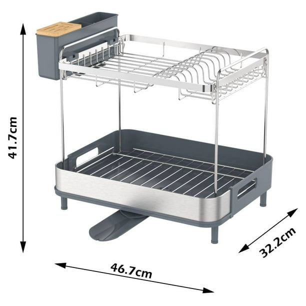 Member's Mark 2-Tier Stainless Steel Dish Drying Rack