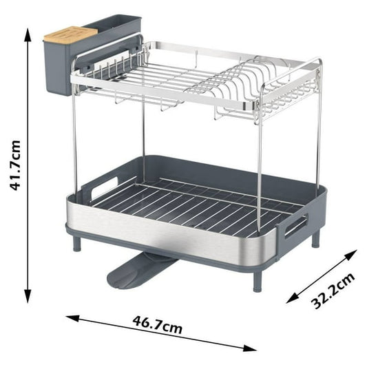 Member's Mark 2-Tier Stainless Steel Dish Drying Rack