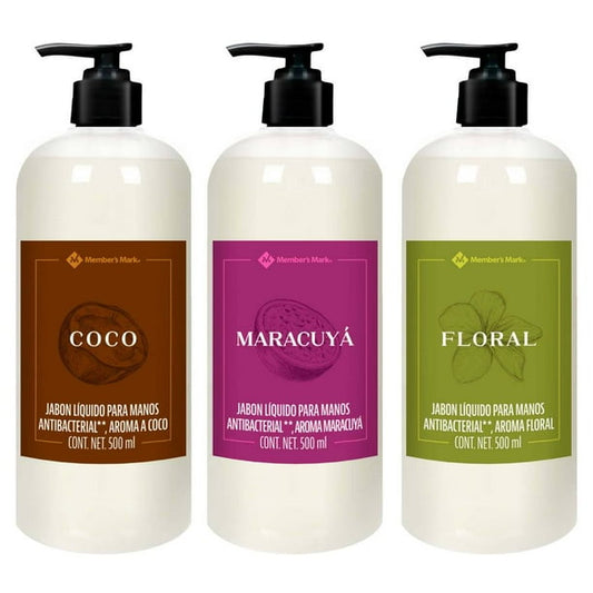 Member's Mark Antibacterial Liquid Hand Soap, 3 / 500 ml