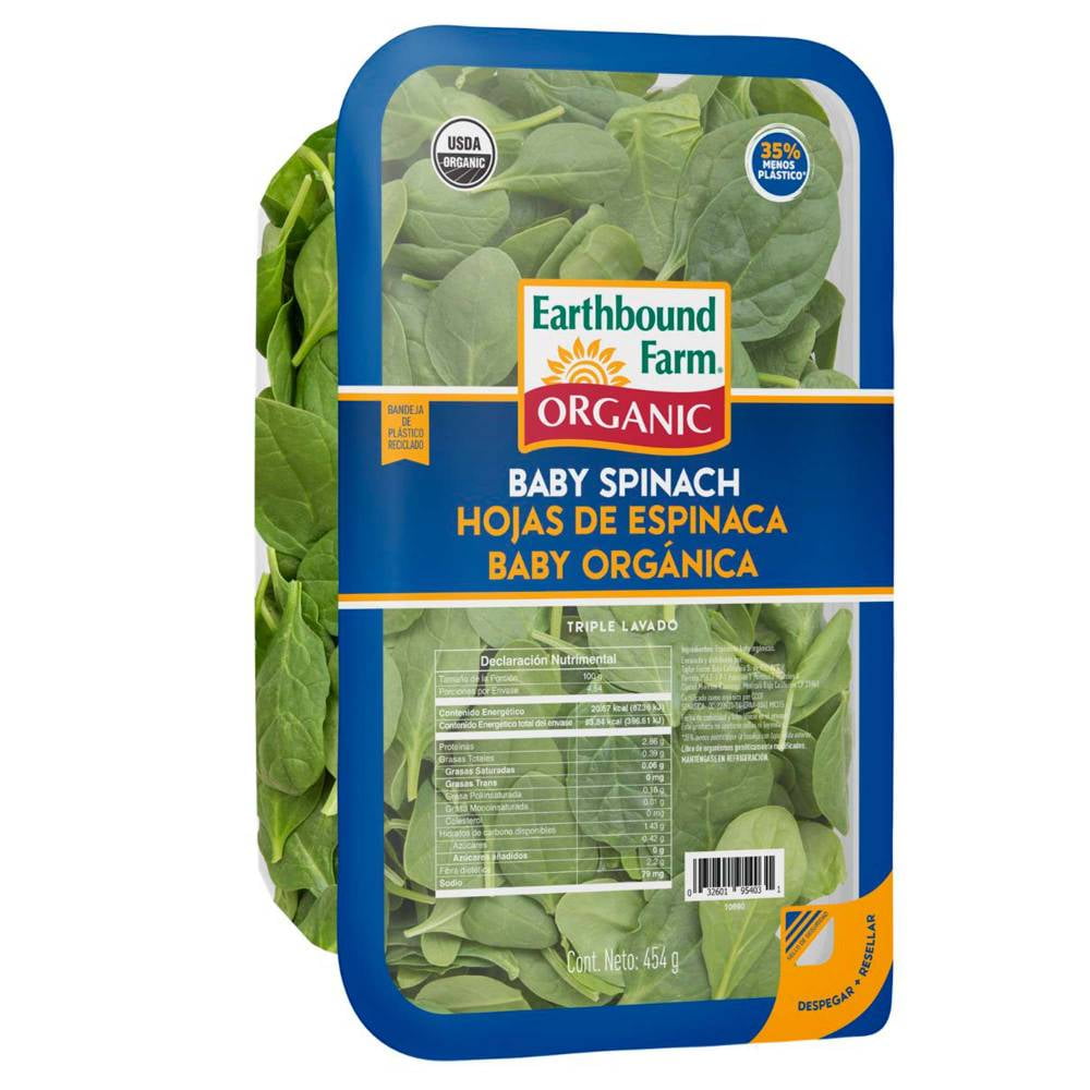 Earthbound Farm Organic Baby Spinach (454 g)