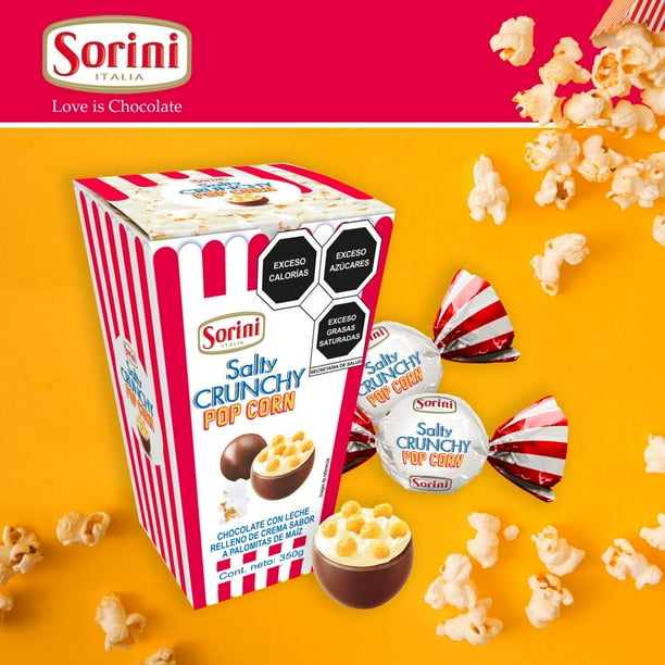 Sorini Milk Chocolate Filled with Popcorn Flavor Cream