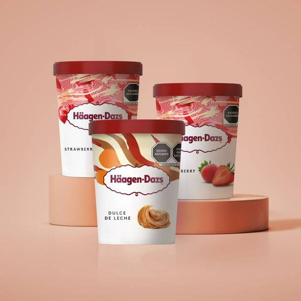 Häagen-Dazs Strawberry & Dulce de Leche Ice Cream 3 / 560g