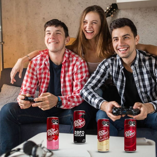Dr Pepper Assorted Soda Cans, 12-Pack (12 fl oz / 355 ml each)