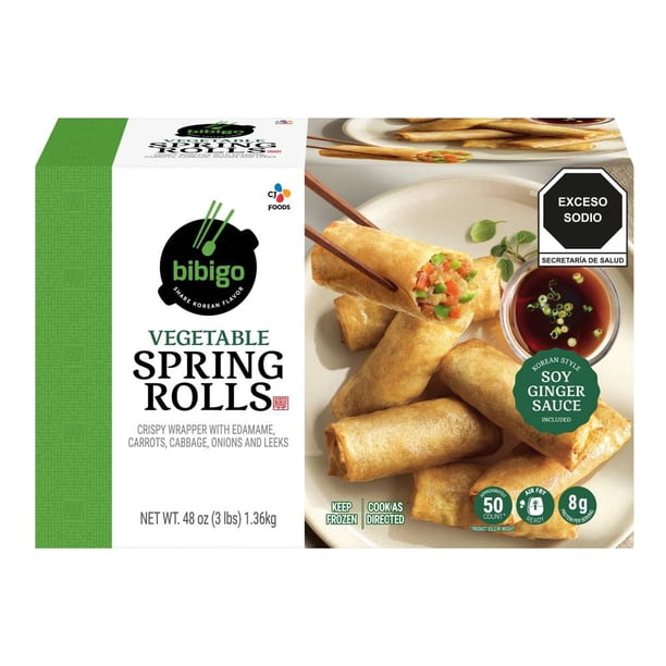 Bibigo Frozen Vegetable Spring Rolls (1.36 kg / 3 lb)