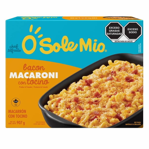 O Sole Mio Frozen Mac & Cheese with Bacon (907 g / 2 lb)
