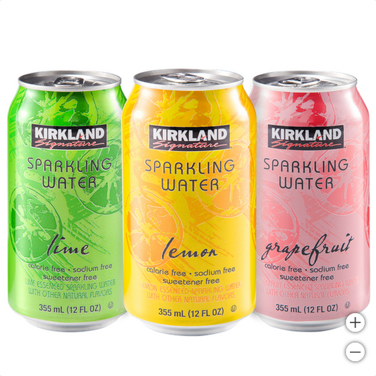 Kirkland Signature Sparkling Water, Variety, 12 Ounce 35 Count