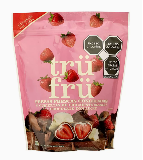 Trü Frü Frozen Strawberries Covered in White and Milk Chocolate (567 g)