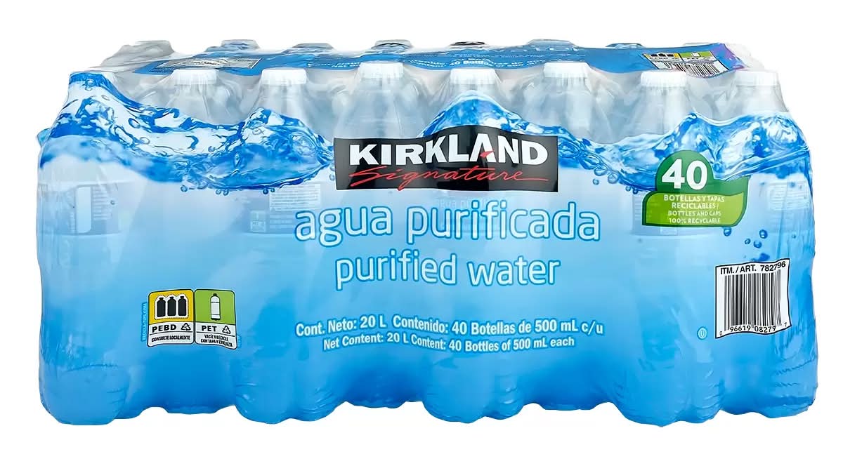 Kirkland Signature Purified Water, 16.9 fl oz, 40 ct