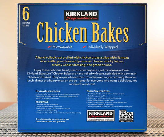 Kirkland Signature Chicken Bakes, 8 oz, 6 ct