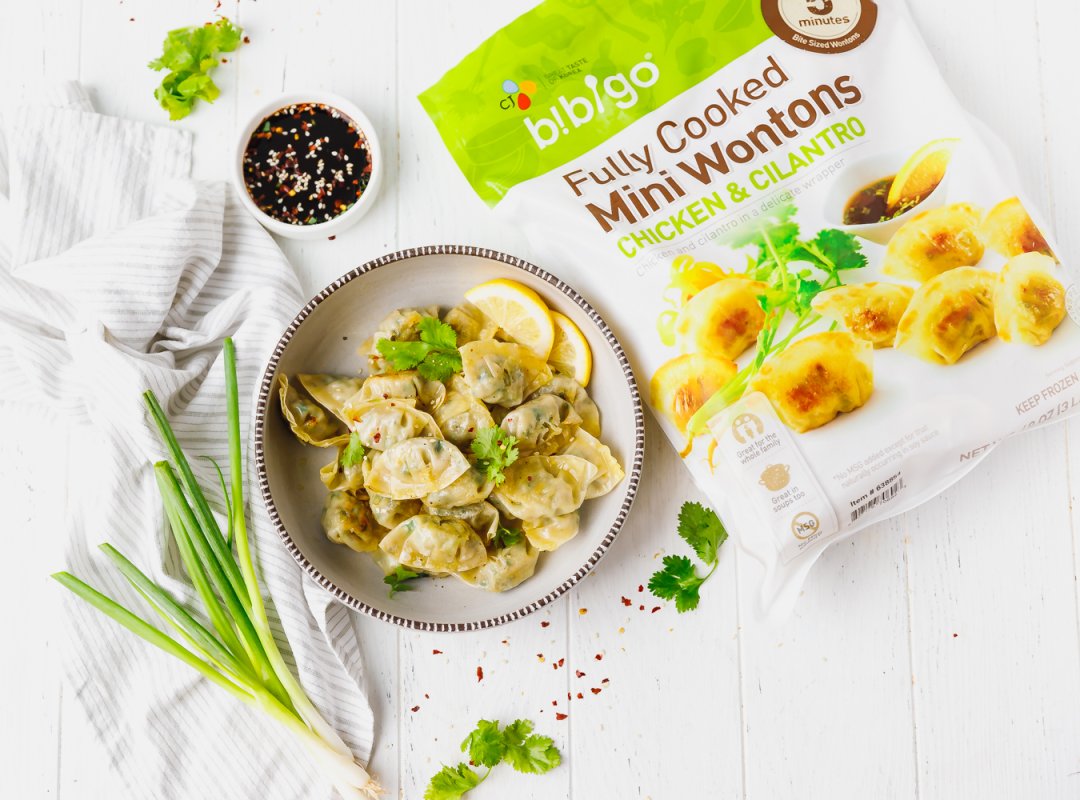 Bibigo Mini Wontons, Chicken & Cilantro, 3 lbs
