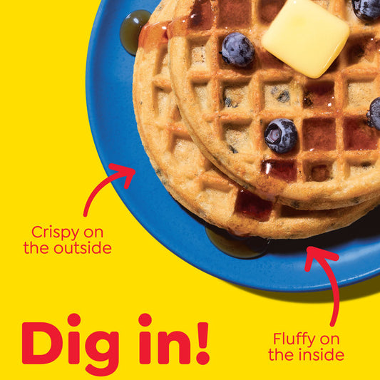 Kellogg's Eggo Blueberry Frozen Waffles - 10 Pack (35g each)