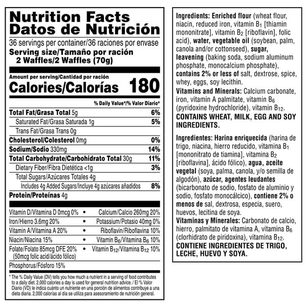 Kellogg's Eggo Homestyle Waffles , 72-count