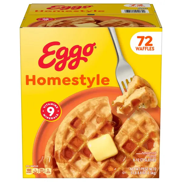 Kellogg's Eggo Homestyle Waffles , 72-count