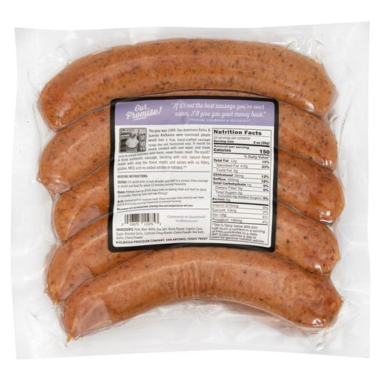 Kiolbassa Roasted Garlic Smoked Sausage (952 g)