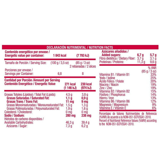 Oroweat 12 Grains Whole Grain Bread, 2-pack (680g each)