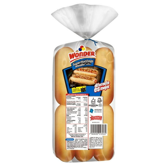Wonder Super Hot Dog Buns with Sesame Seeds, 12 pieces