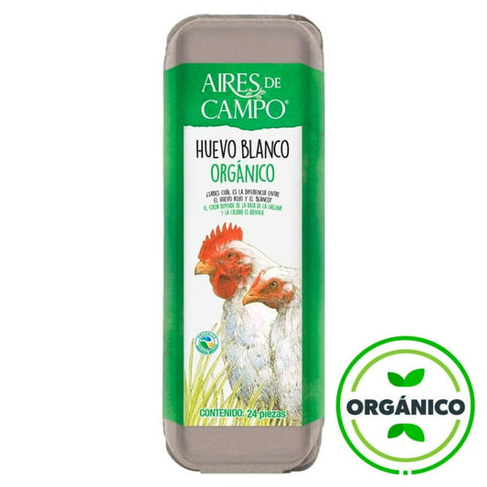 Aires de Campo Organic White Eggs, 24 count
