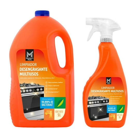 Member's Mark All-Purpose Degreaser Cleaner 5 L + 1 L Spray Bottle