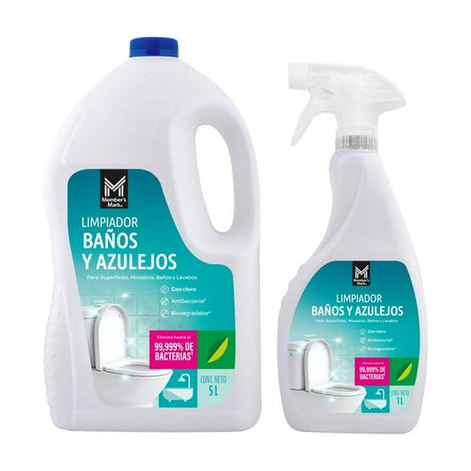 Member's Mark Bathroom and Tile Cleaner 5 L + 1 L Spray Bottle