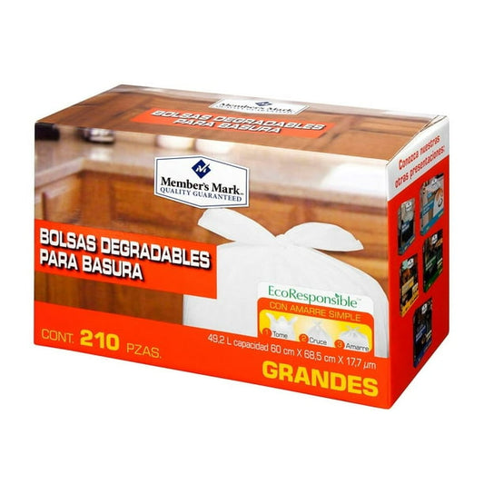 Member's Mark Large Trash Bag 210 units 12-Gallon