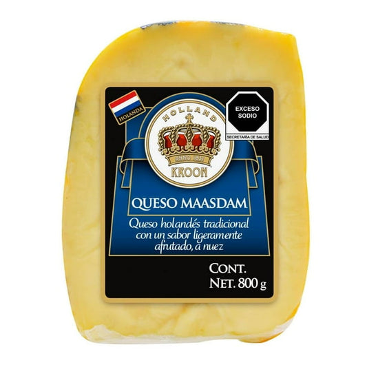 Kroon Dutch Maasdam Cheese, 1.76 lb (800g)