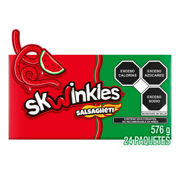 Skwinkles Salsagheti: Tangy Tamarind Strips with Chili Sauce - 24 ct