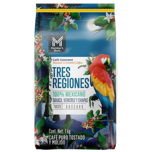 Member's Mark Toasted and Ground Gourmet Coffee 3 Regions 1 kg