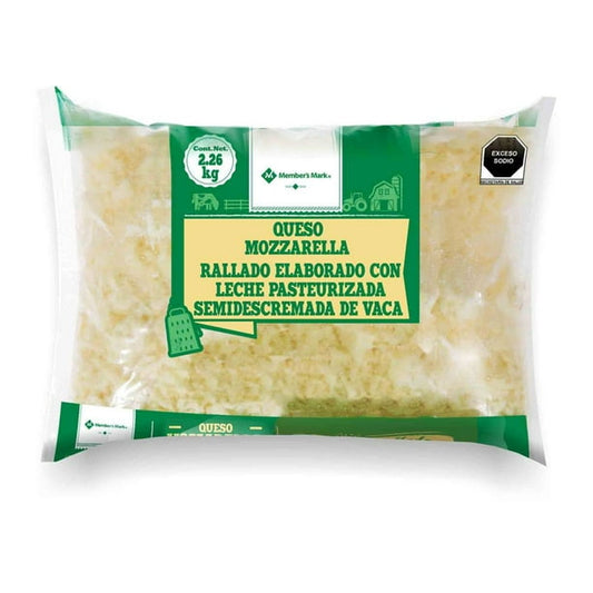 Member's Mark Shredded Mozzarella Cheese, 2.26 kg