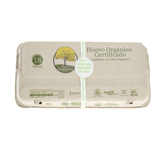 Finca Guayacán Certified Organic Free-Range White Eggs (18 ct)