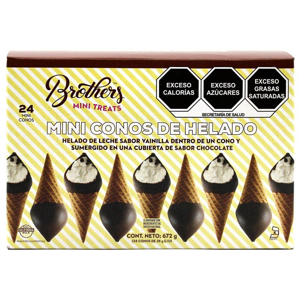 Vanilla and Chocolate Coated Mini Ice Cream Cones (672 g)
