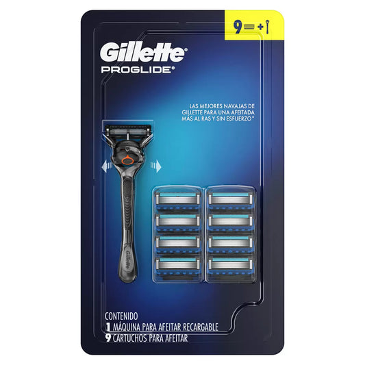 Gillette Proglide Rechargeable Razor with 9 Cartridges