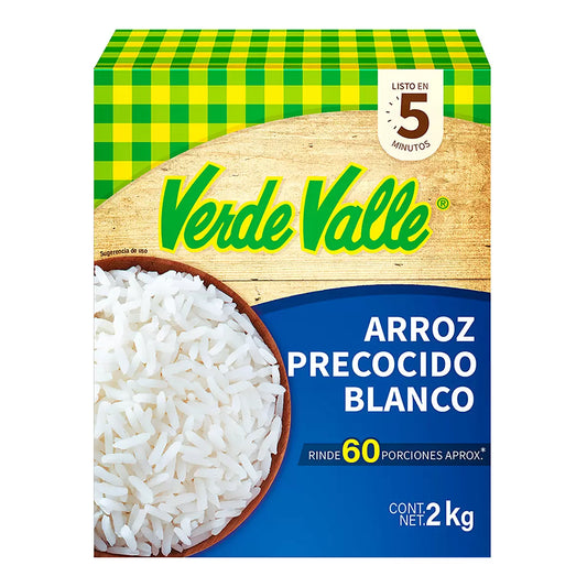 Verde Valle Pre-Cooked White Rice (2 kg)