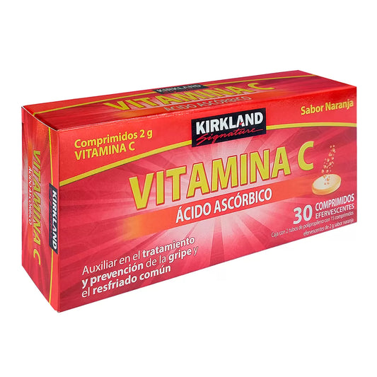 Kirkland Signature Vitamin C 2g with 30 Tablets