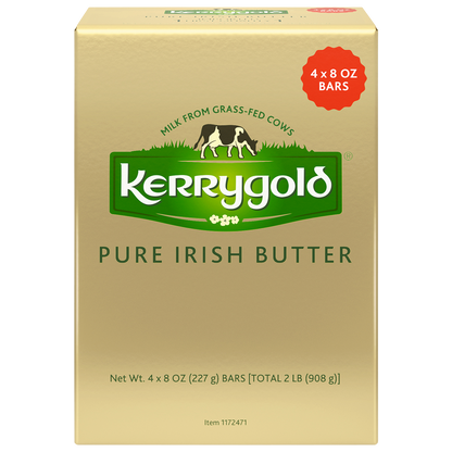 Kerrygold Pure Irish Butter, Salted, 8 oz, 4-count