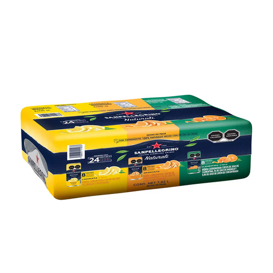 San Pellegrino Flavored Mineral Water Mix Pack, 24 x 330 ml