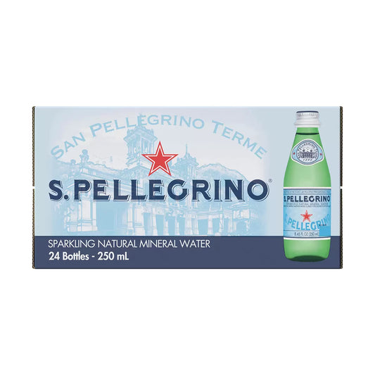 San Pellegrino Sparkling Natural Mineral Water, 8.45 fl oz, 24-count