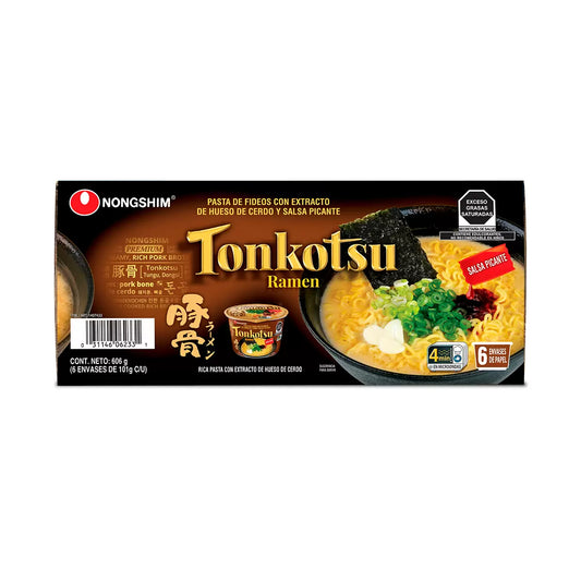 Nongshim Tonkotsu Ramen 6 pieces of 101 g