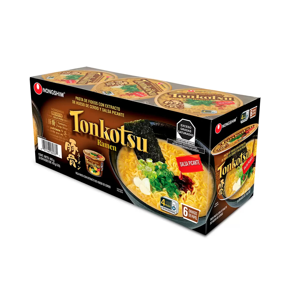 Nongshim Tonkotsu Ramen 6 pieces of 101 g