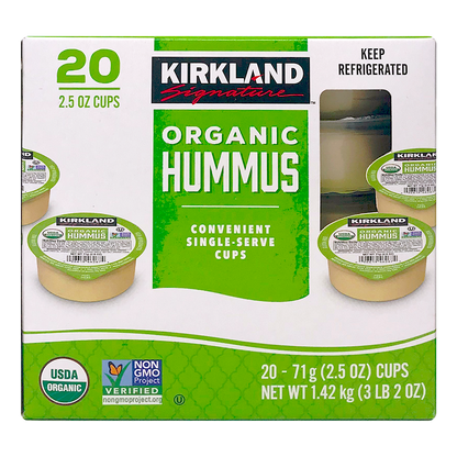 Kirkland Signature Organic Hummus, 2.5 oz, 20 ct