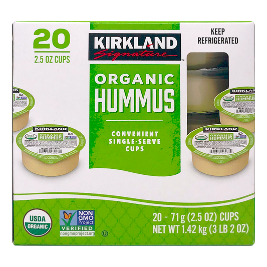 Kirkland Signature Organic Hummus, 2.5 oz, 20 ct
