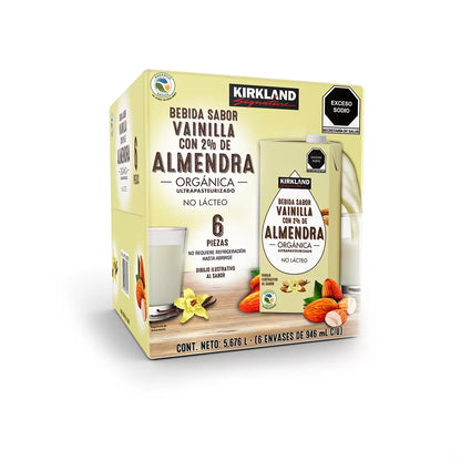 Kirkland Signature Organic Vanilla Almond Milk, 6-pack,  946ml
