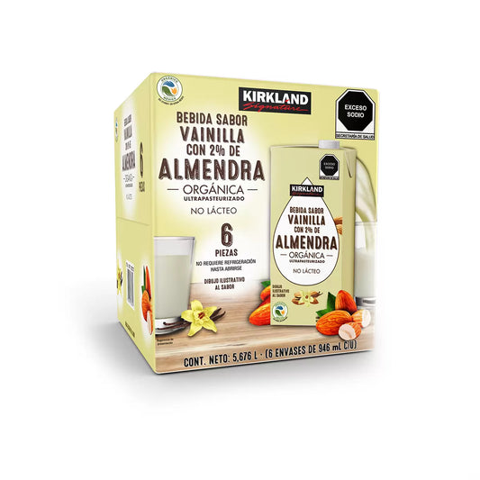 Kirkland Signature Organic Vanilla Almond Milk, 6-pack,  946ml