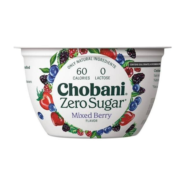 Chobani Zero Sugar Mixed Berry Greek Yogurt - 150g (5.3 oz)