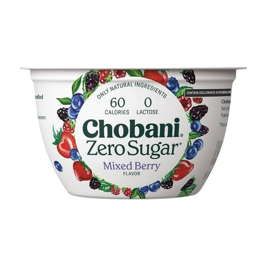 Chobani Zero Sugar Mixed Berry Greek Yogurt - 150g (5.3 oz)