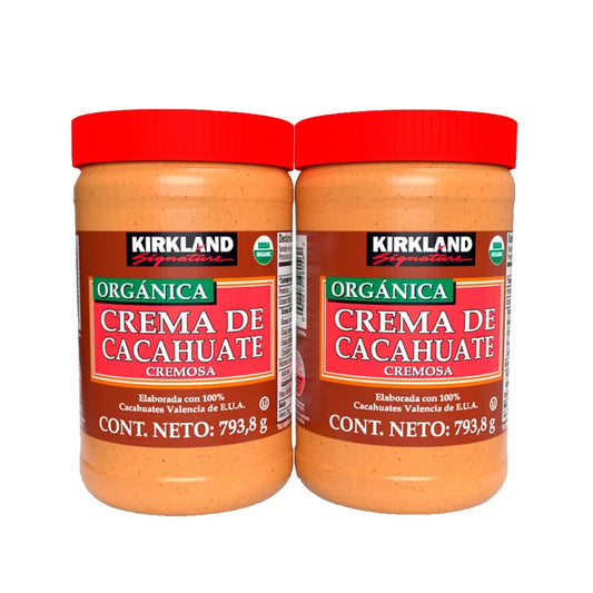 Kirkland Signature Organic Peanut Butter, 28 oz, 2-count