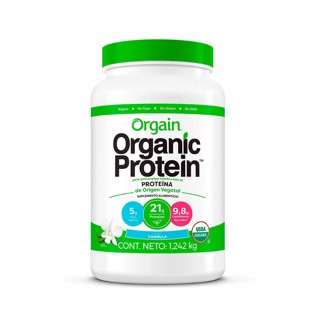 Organic Protein Powder Vanilla Flavour 1.2 kg