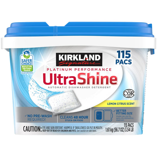 Kirkland Signature UltraShine Dishwasher Detergent 115-count