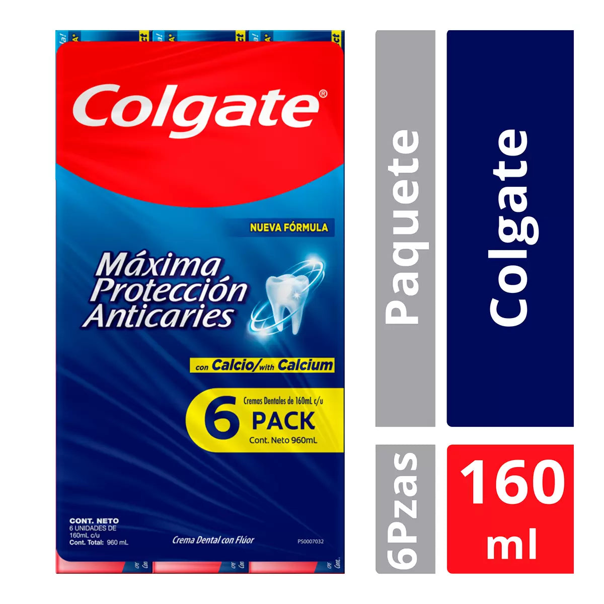 Colgate Cavity Protection Toothpaste (6-pack, 160 ml each)