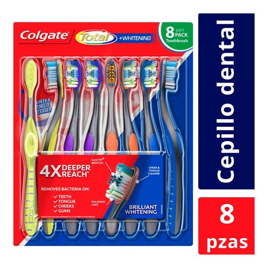 Colgate Total Whitening Toothbrushes (8-pack)