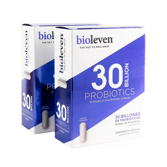 Bioleven 30 Billion CFU Probiotics - 2-Pack (60 Capsules Total)